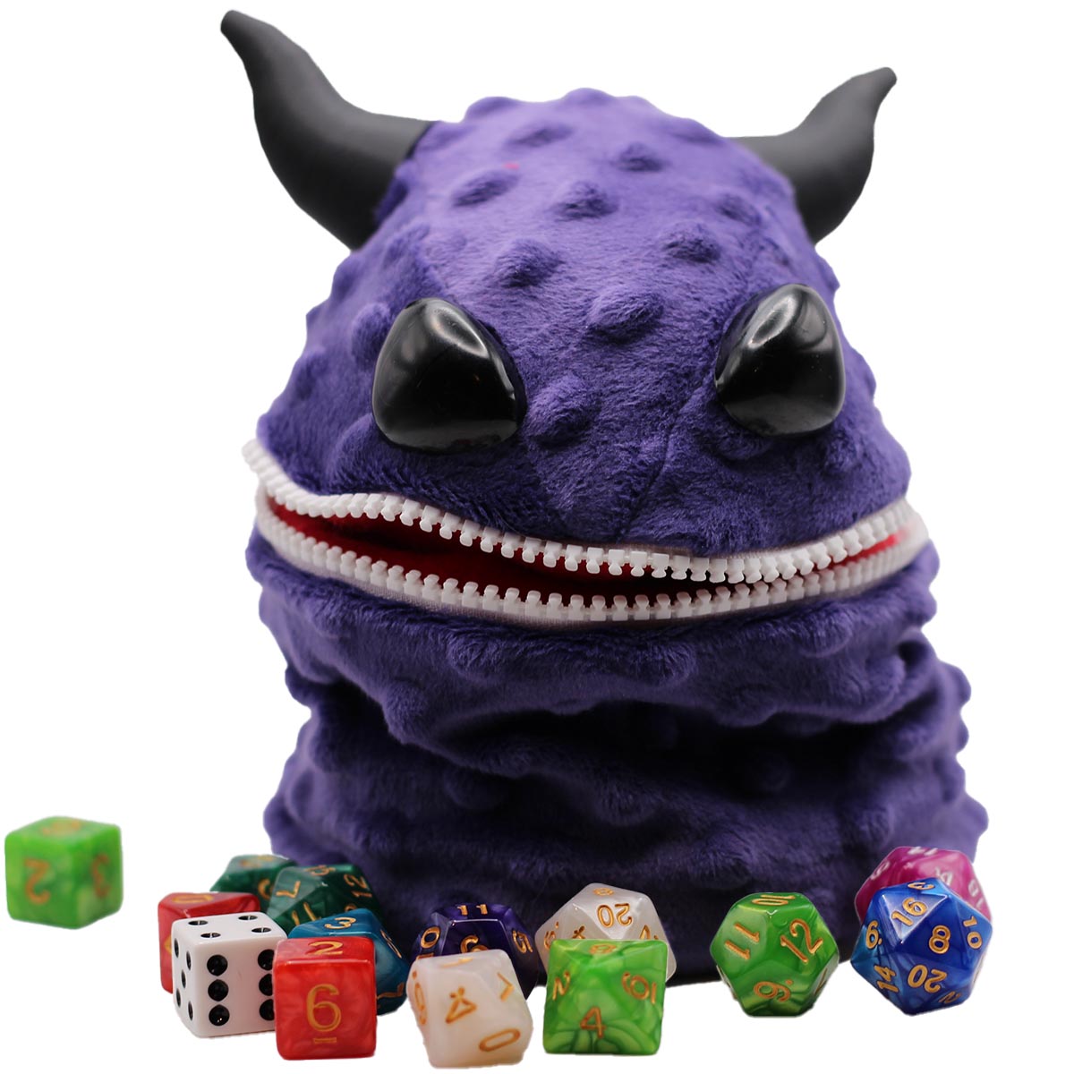 Purple Monster Dice Bag