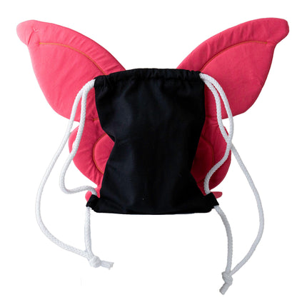 Pink Butterfly Wing Backpack