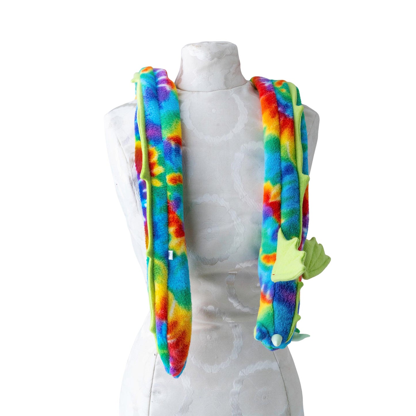 Rainbow Tie Dye Dragon Scarf