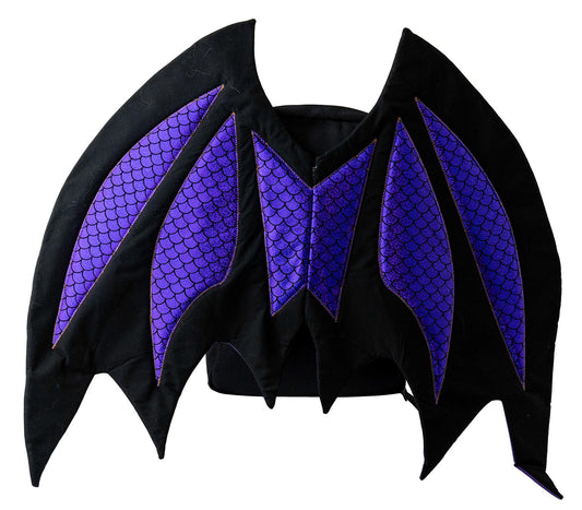 Large Purple Dragon Wing Backpack